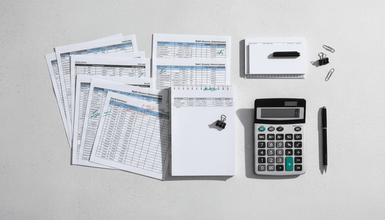 Monthly reconciliation - organized accounting records and verification