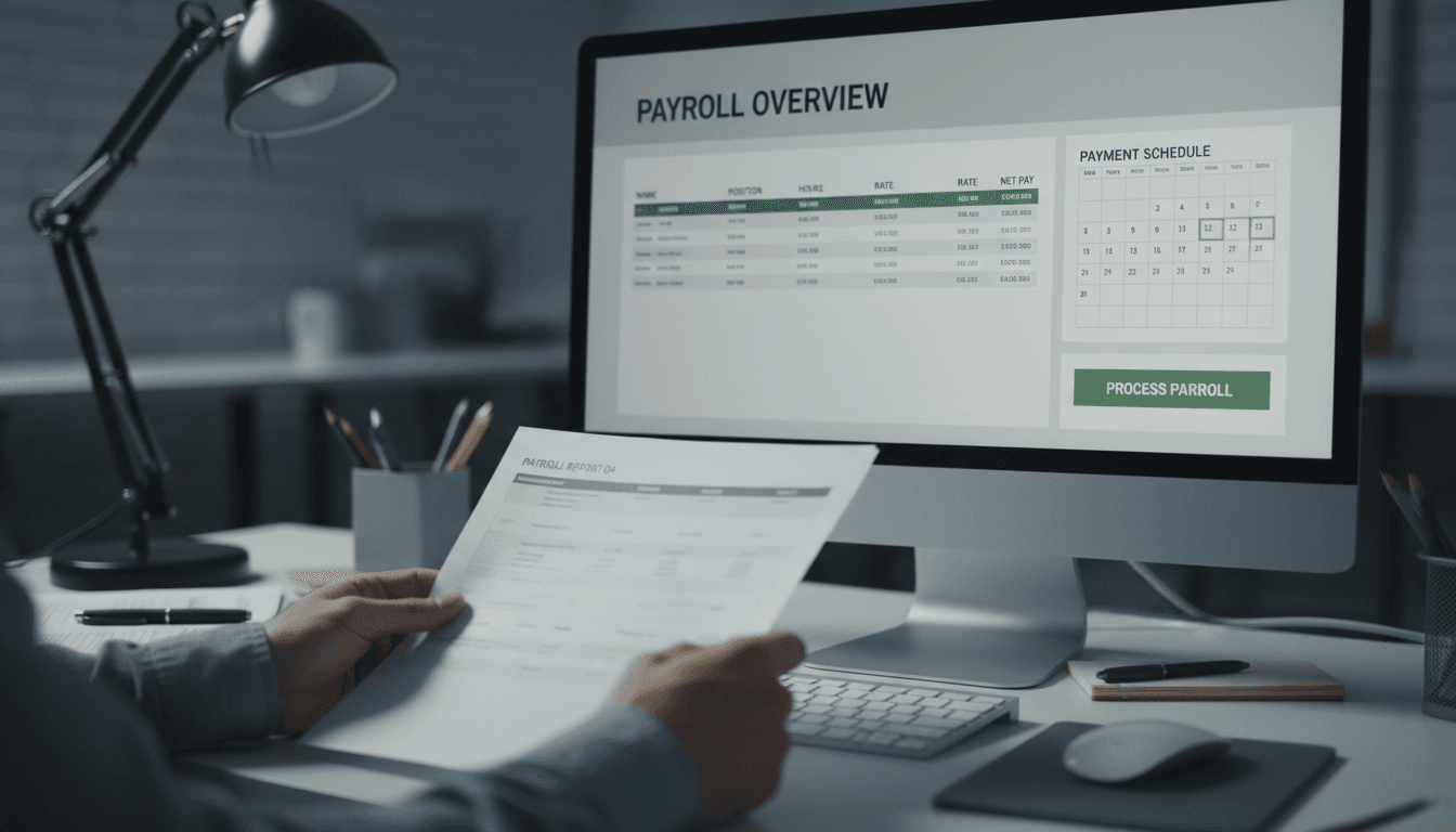 Payroll management system with employee payment records